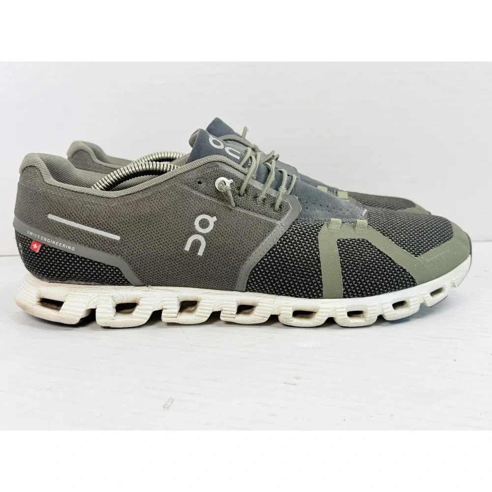 On Cloud 5 Men's Size 11 Gray Olive CloudTec Running Athletic Shoes